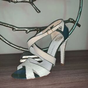 Nina Ricci Python heels sandals